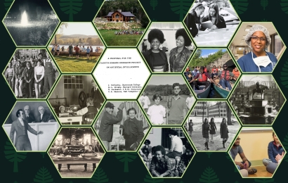 Collage of historic Dartmouth pictures