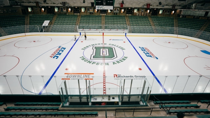 The Dartmouth College hockey ice time-lapse