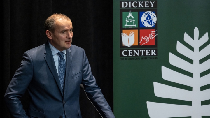 President Guðni Jóhannesson of Iceland visits the Dickey Center