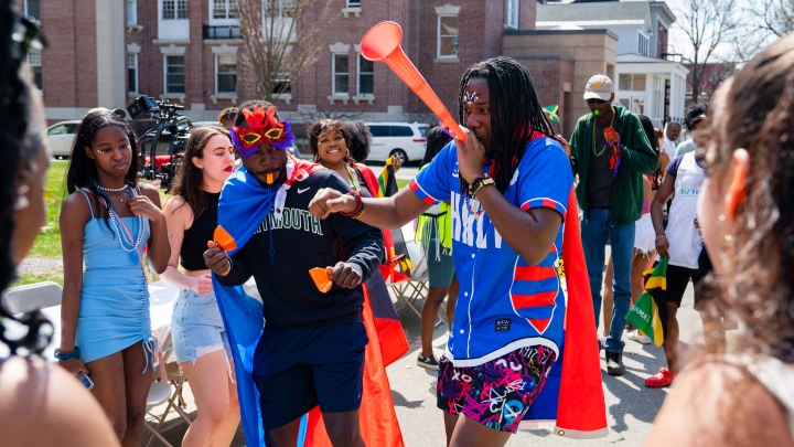 Students dancing through carnival