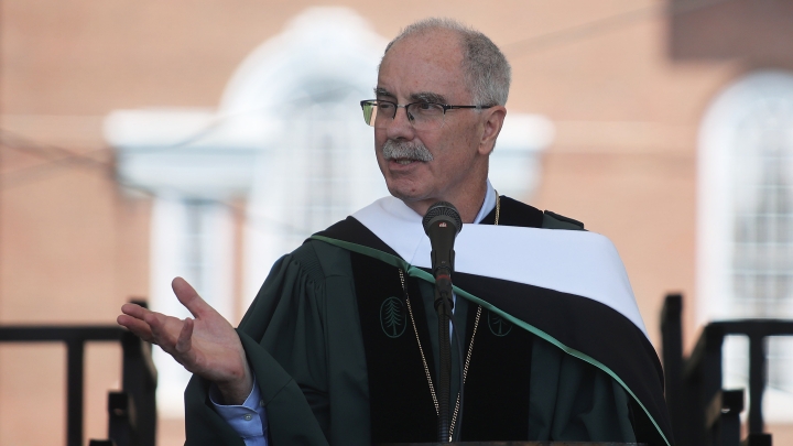 Philip J. Hanlon addresses the Dartmouth Class of 2023