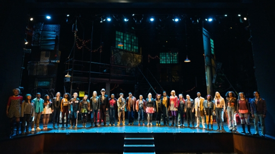 The cast of 'Rent' onstage