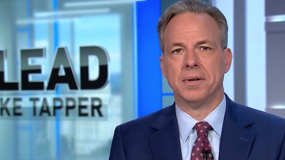 Jake Tapper on the set of The Lead