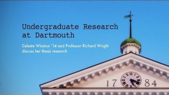 Undergraduate Research: A Dartmouth Opportunity