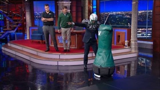 Stephen Finally Gets To Tackle A Robot