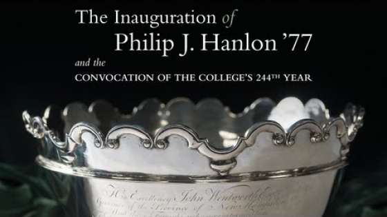Inauguration of Philip J. Hanlon '77 as Dartmouth's 18th President (Archived Webcast)