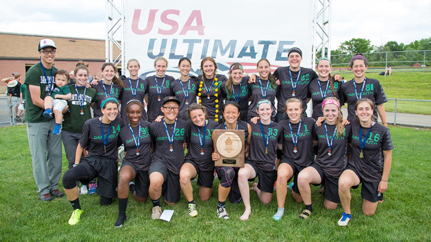 Women’s Ultimate Frisbee Team Wins Collegiate Championship Dartmouth