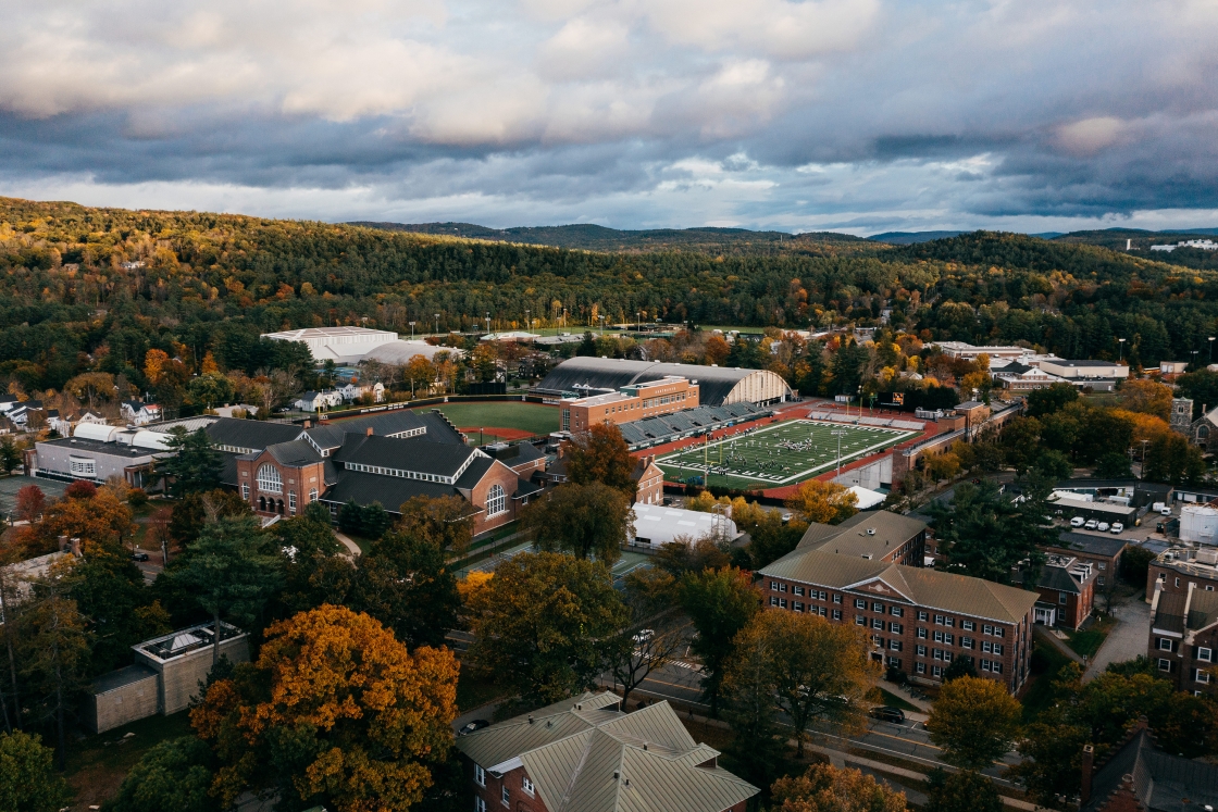 Dartmouth football field from above