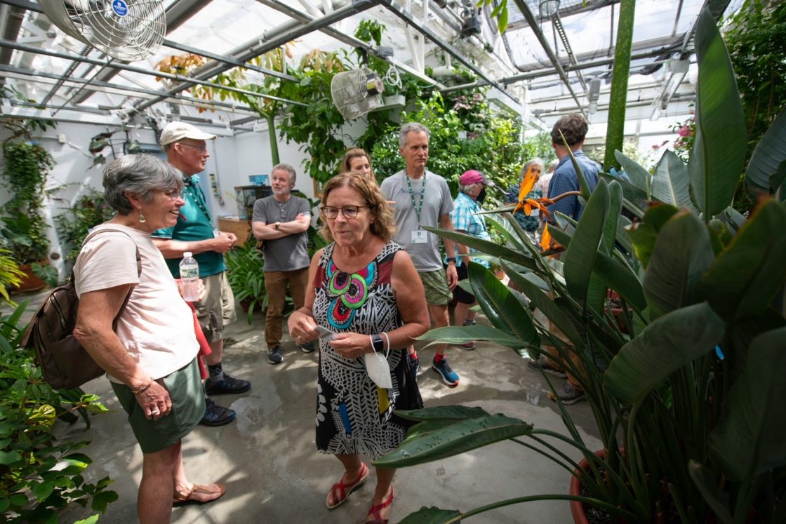 Class of '78 touring the greenhouse