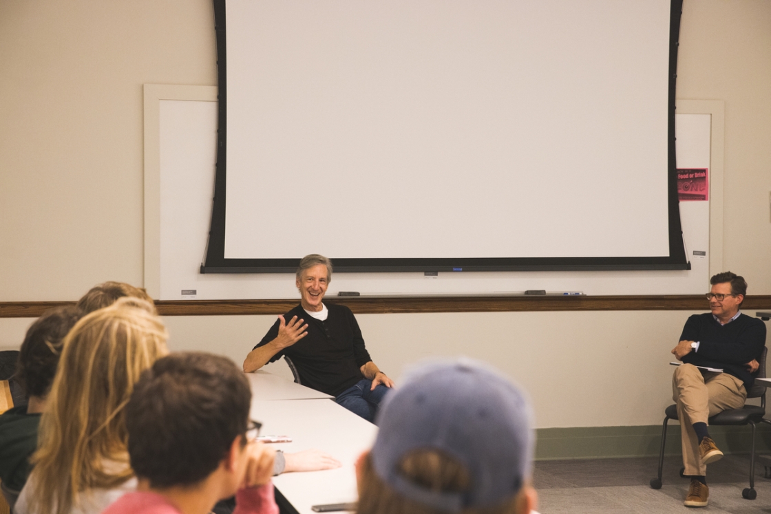 Andy Borowitz and Charles Wheelan teaching a class