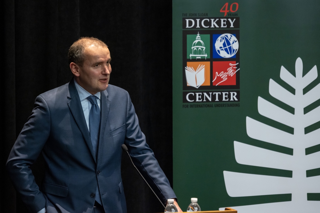 President Guðni Jóhannesson of Iceland visits the Dickey Center