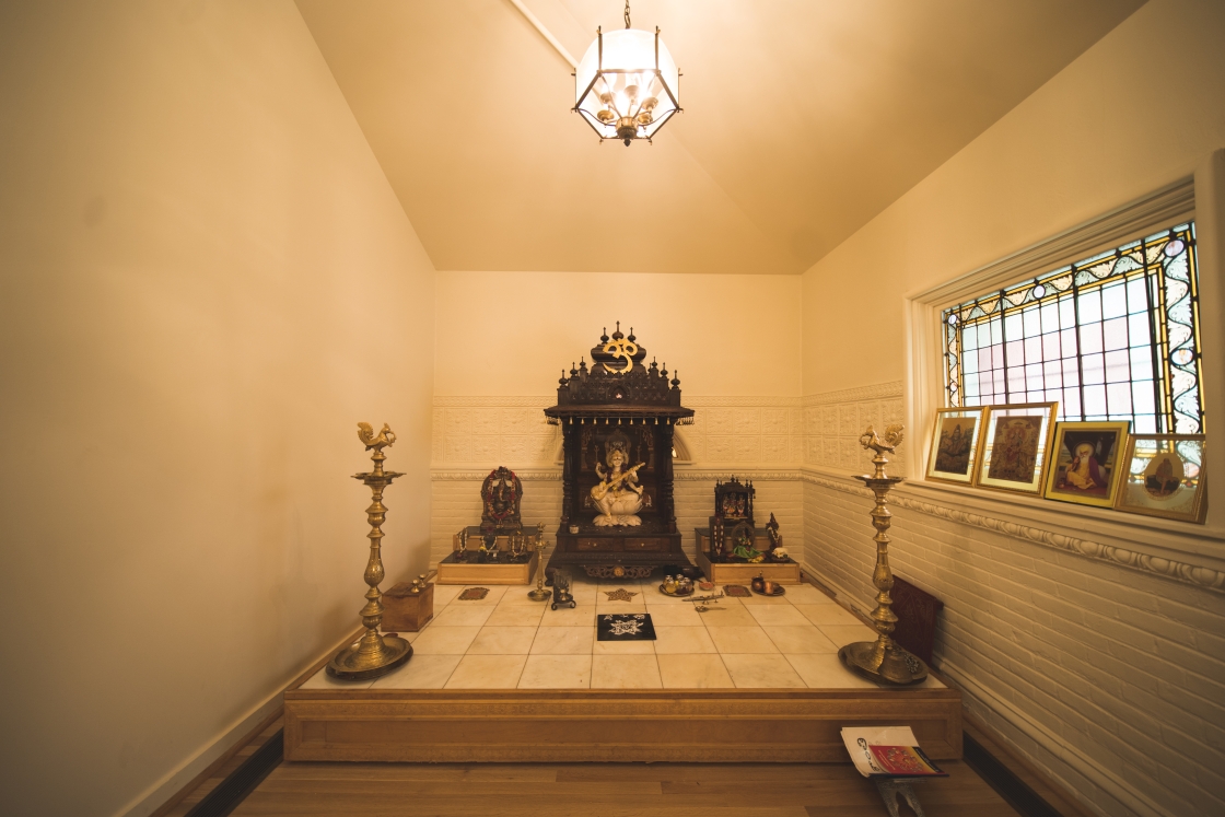 The Hindu temple in Rollins Chapel