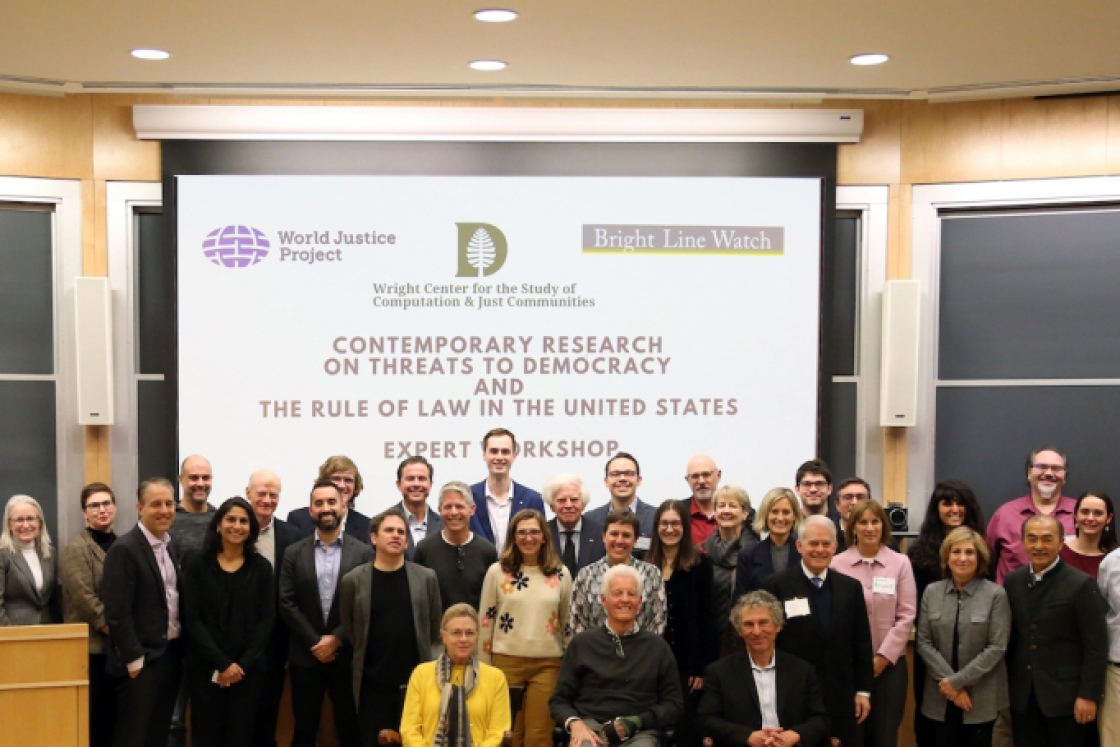 Scholars, legal experts, and civic leaders at the Wright Center for the Study of Computation and Just Societies