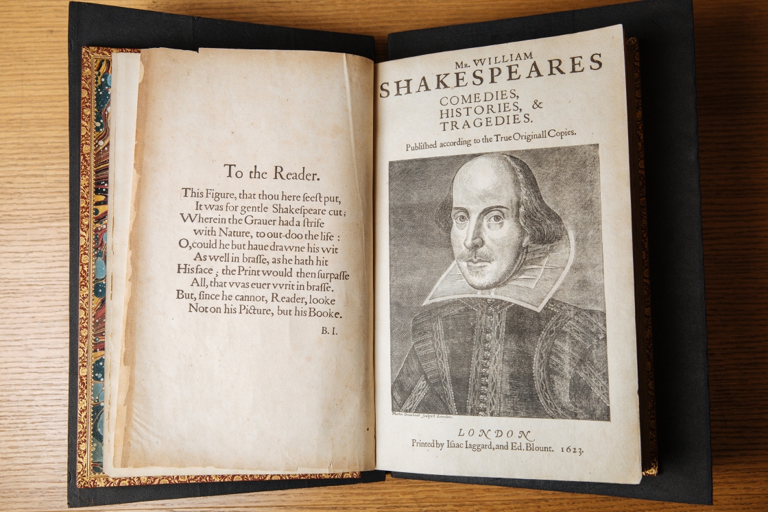 First Folio: 36 plays by Shakespeare