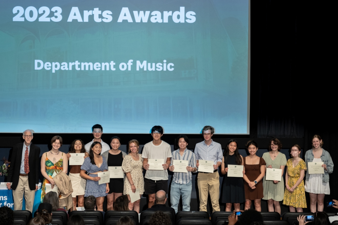 Students with their arts awards