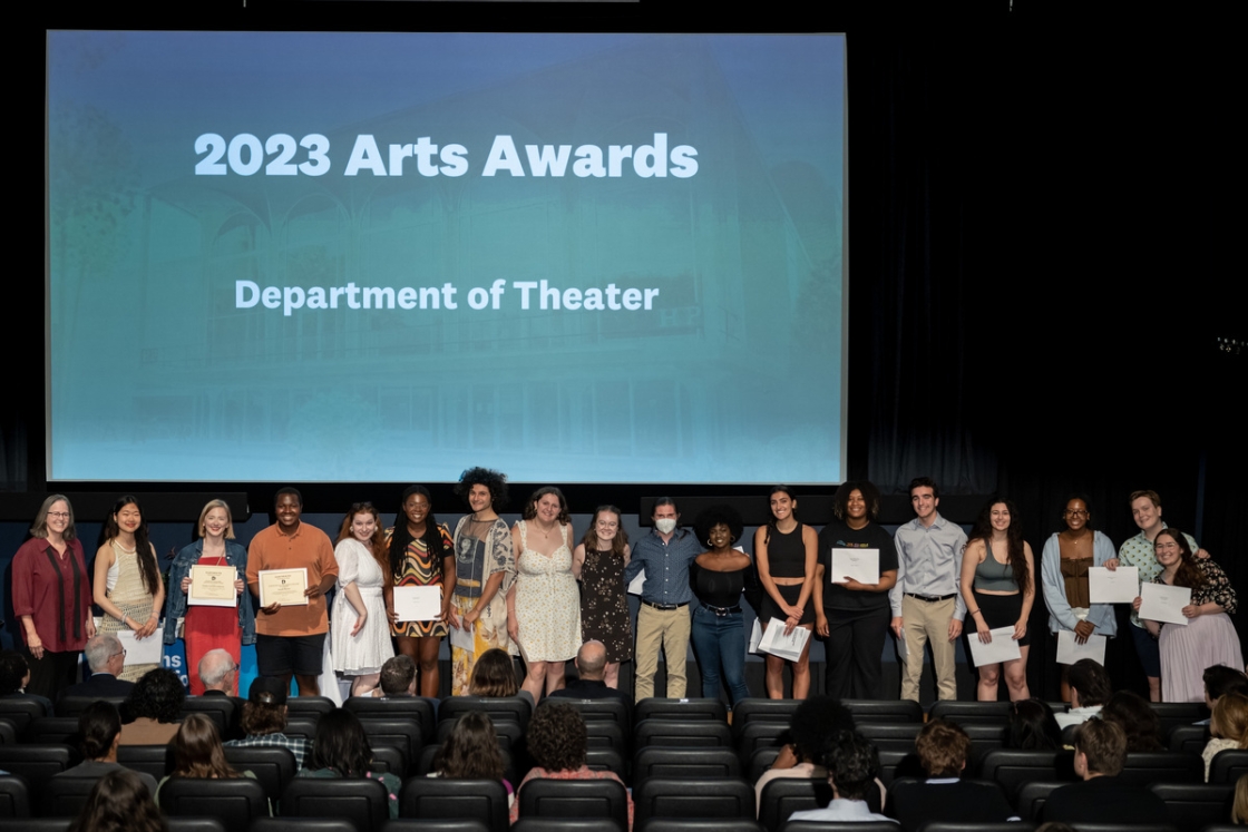 Students with their arts awards