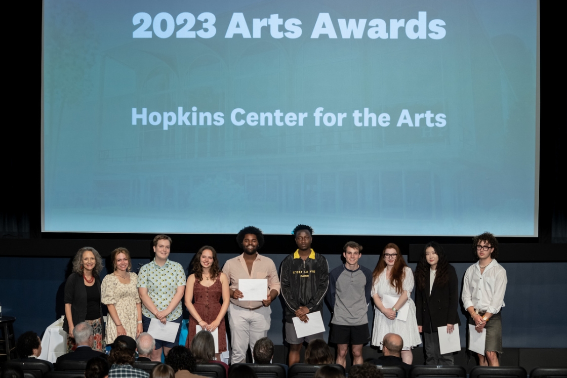 Students with their arts awards