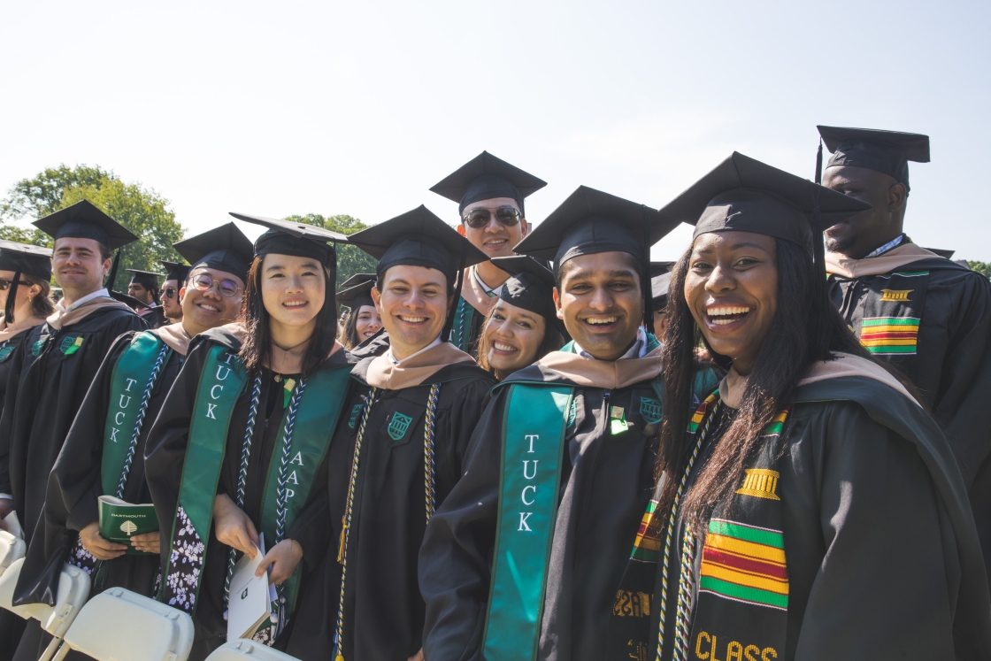 Tuck graduates at Commencement