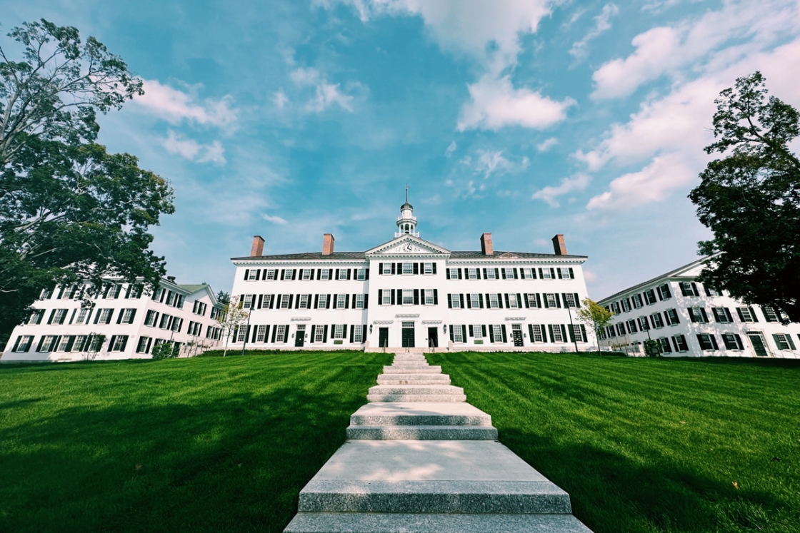 Dartmouth Hall on a sunny day