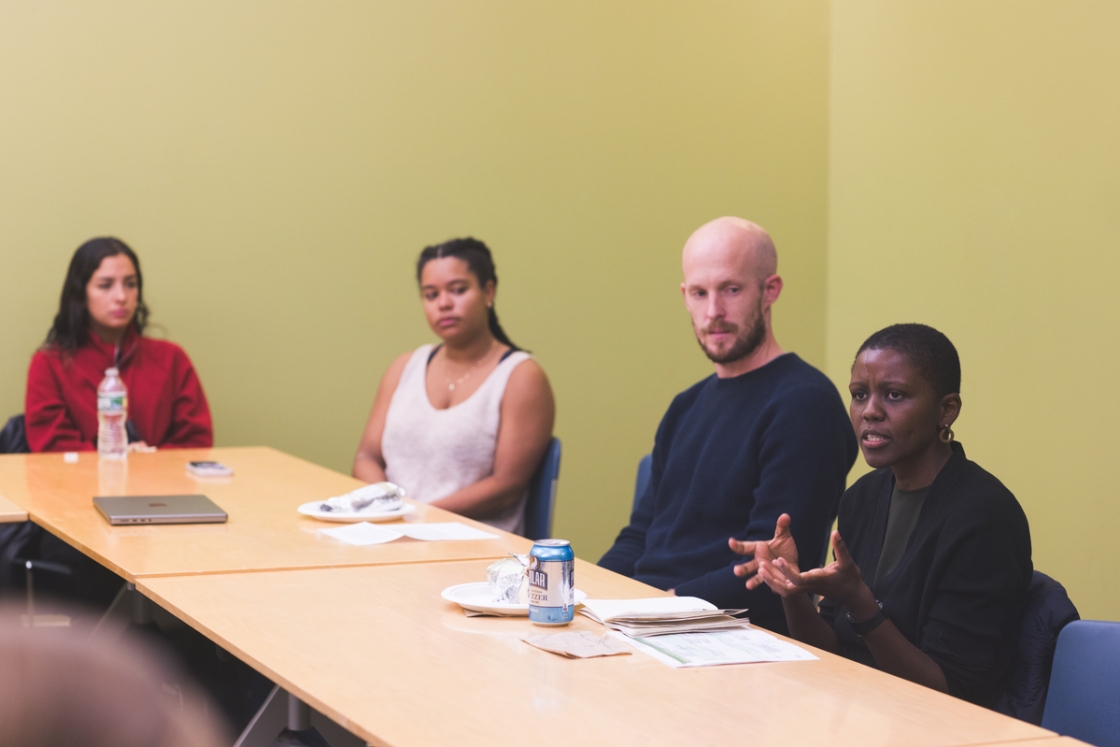 Rose Mutiso delivering a lunchtime talk