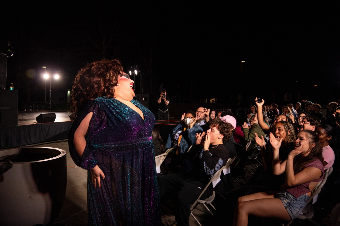 Audience cheering for &quot;Mistress Isabelle Brooks&quot; from &quot;RuPaul's Drag Race&quot;
