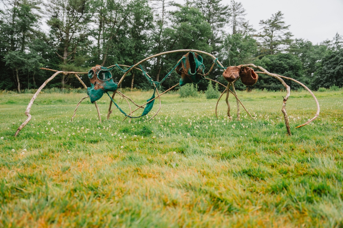 Thin, leggy, sculpture