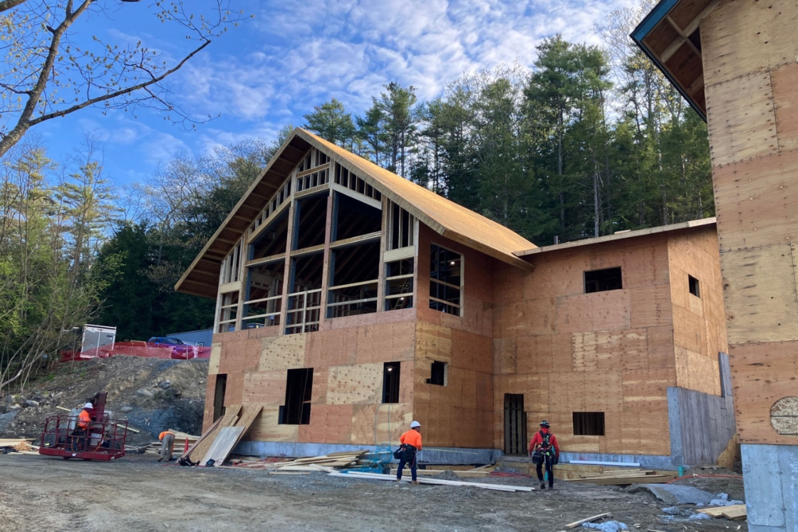 Boathouse mid construction