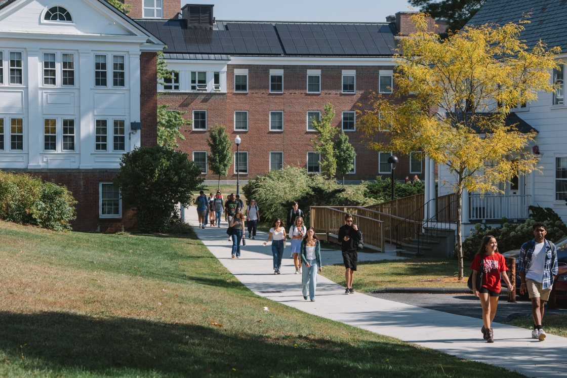 Students walking