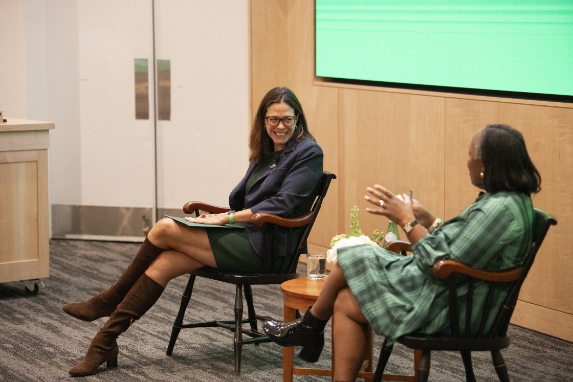 President Beilock speaks at Dartmouth Family Weekend