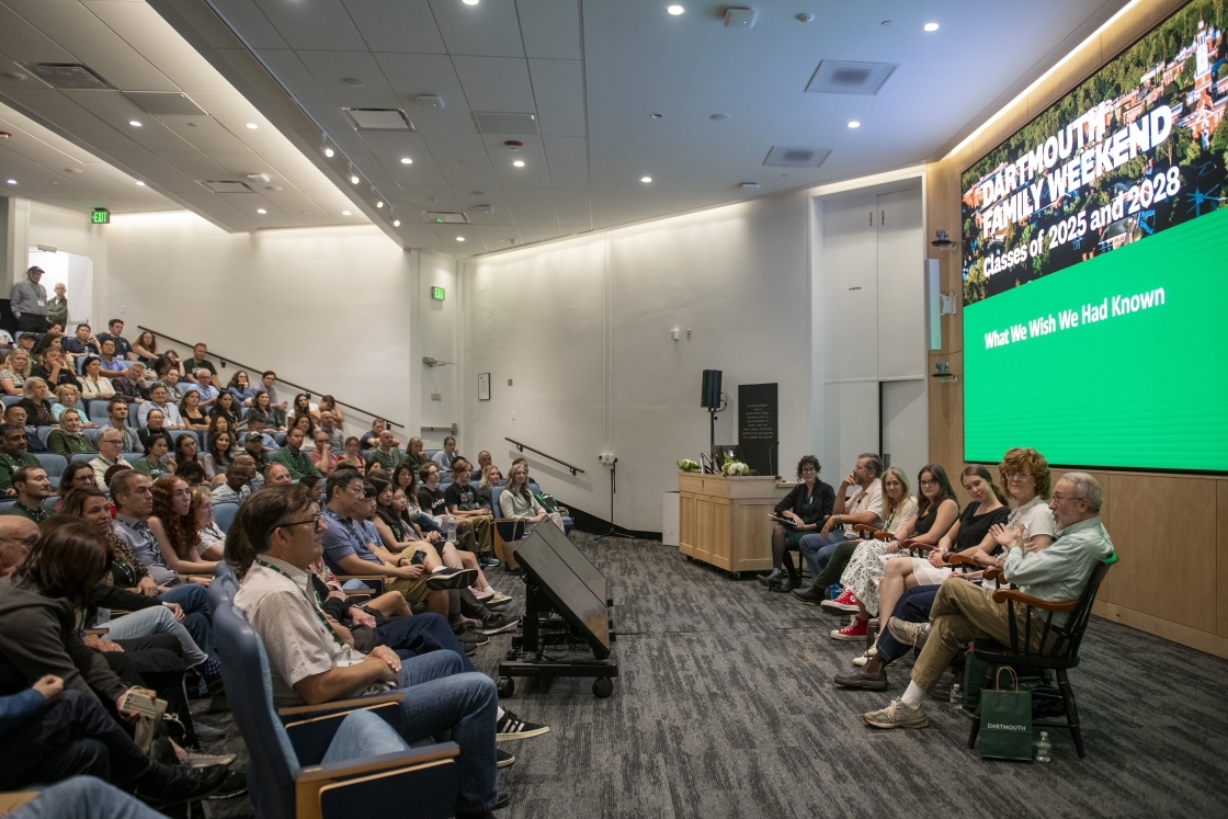 Parents speak at Dartmouth Families Weekend