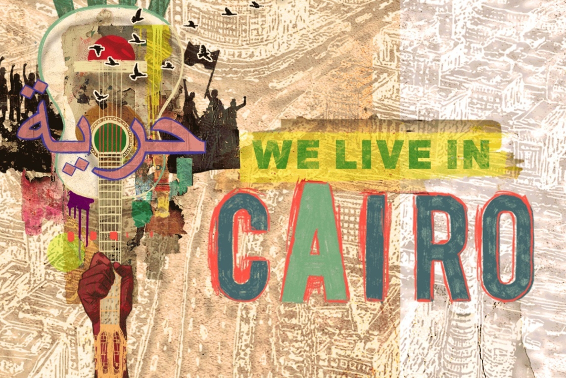 We Live in Cairo graphic