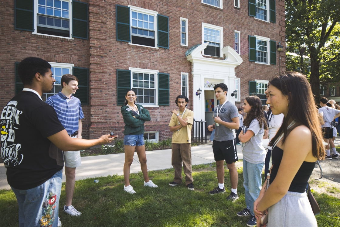 2024 Summer Scholars on a tour of campus