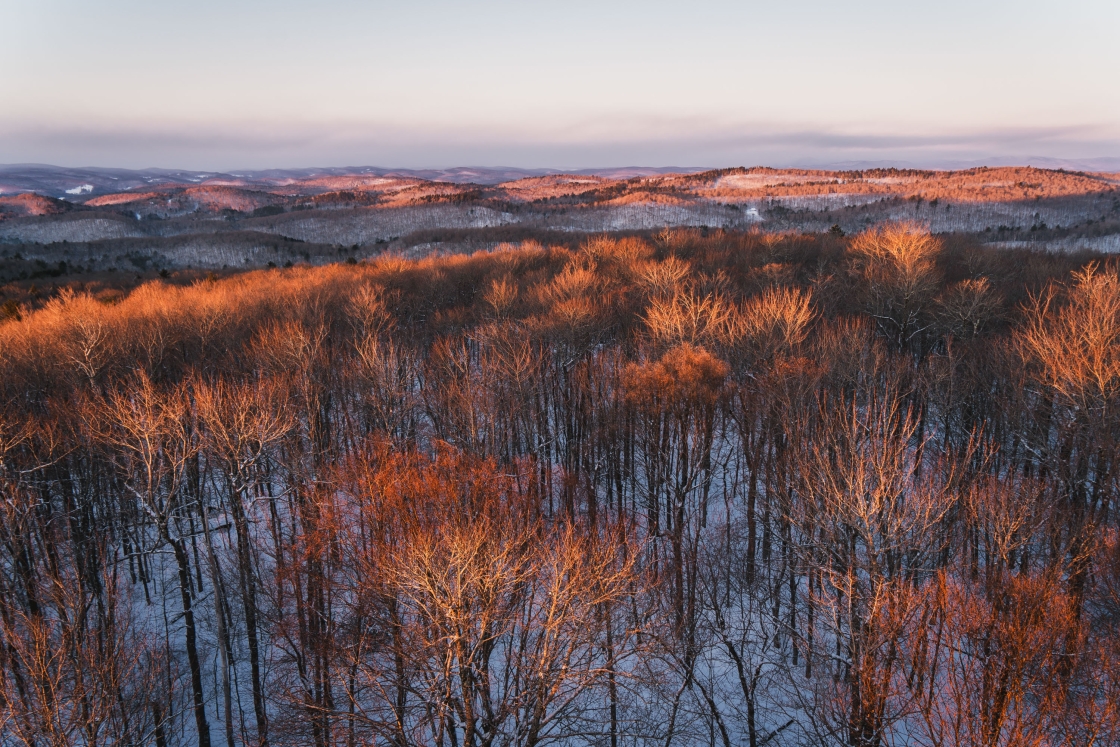 Mountain landscape in the winter