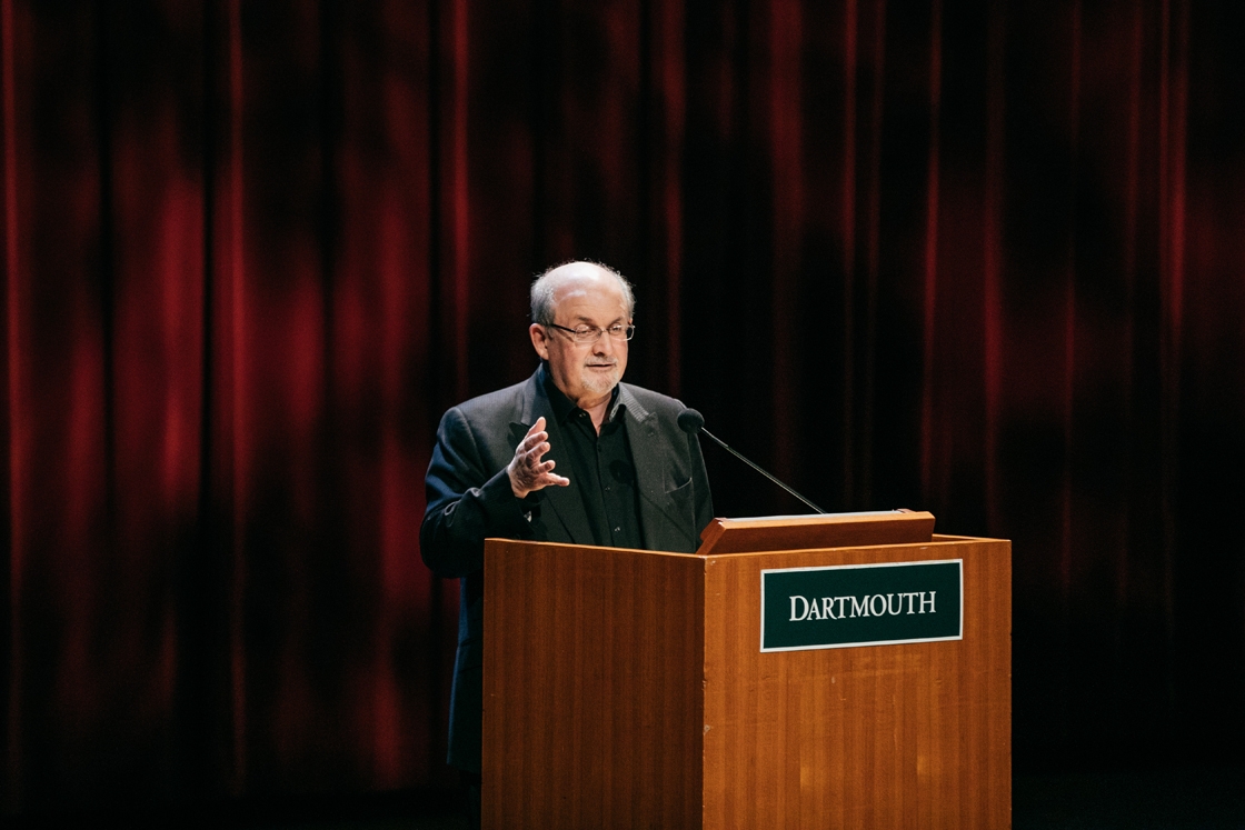 Salman Rushdie speaks on campus