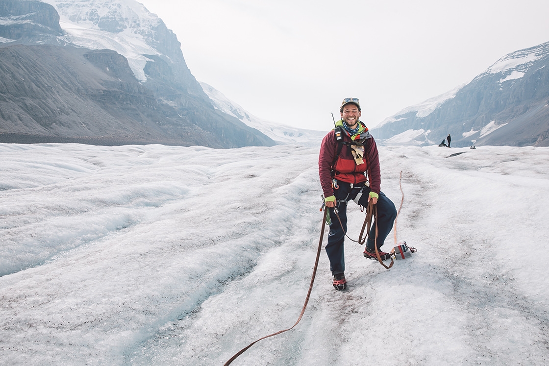Ian Raphael ’18 on the Athabasca Glacier