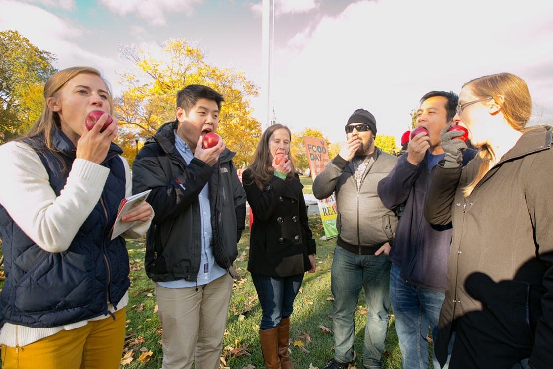 During Apple Crunch, students and community members celebrate fall’s bounty of fresh, crisp apples