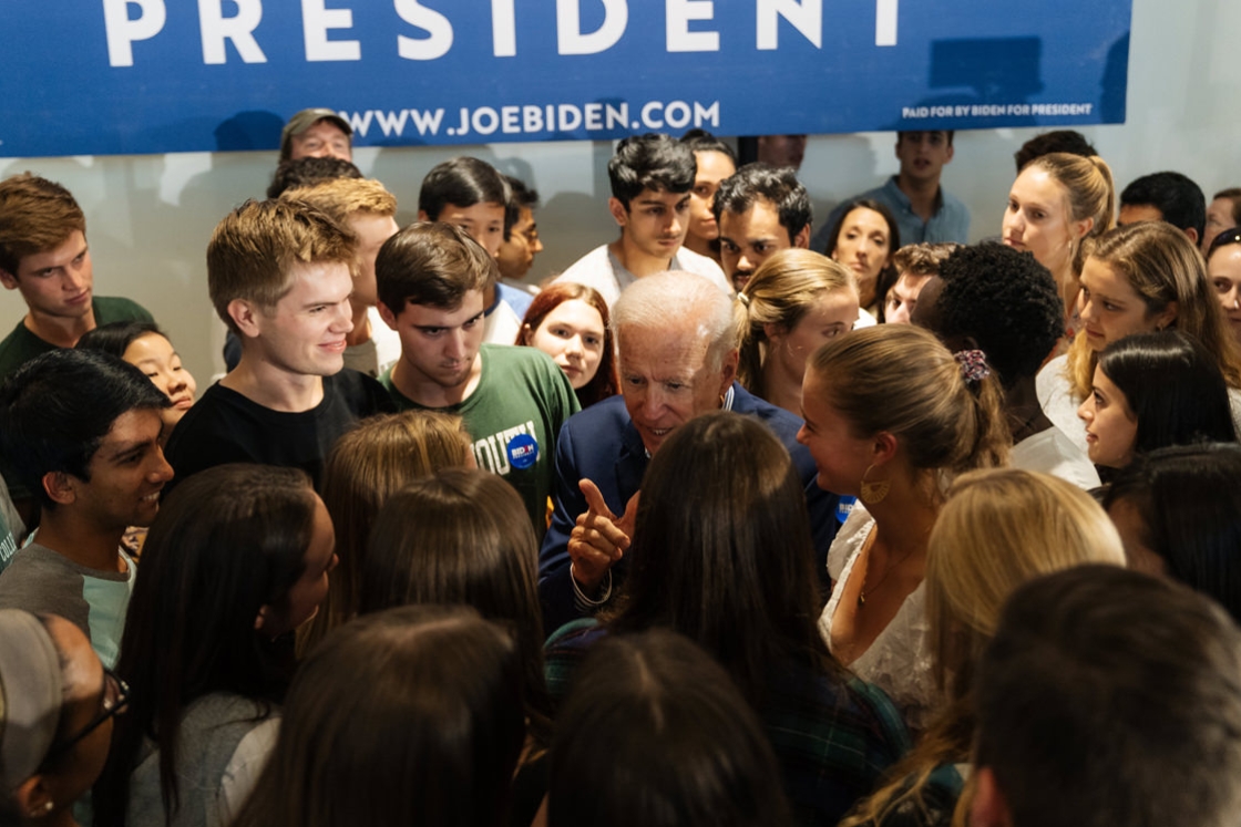 On Aug. 23, former Vice President Joe Biden, a candidate for the Democratic nomination for president, held a campaign event at Alumni Hall.