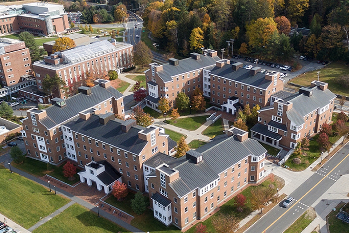 an overhead view of the McLaughlin housing cluster