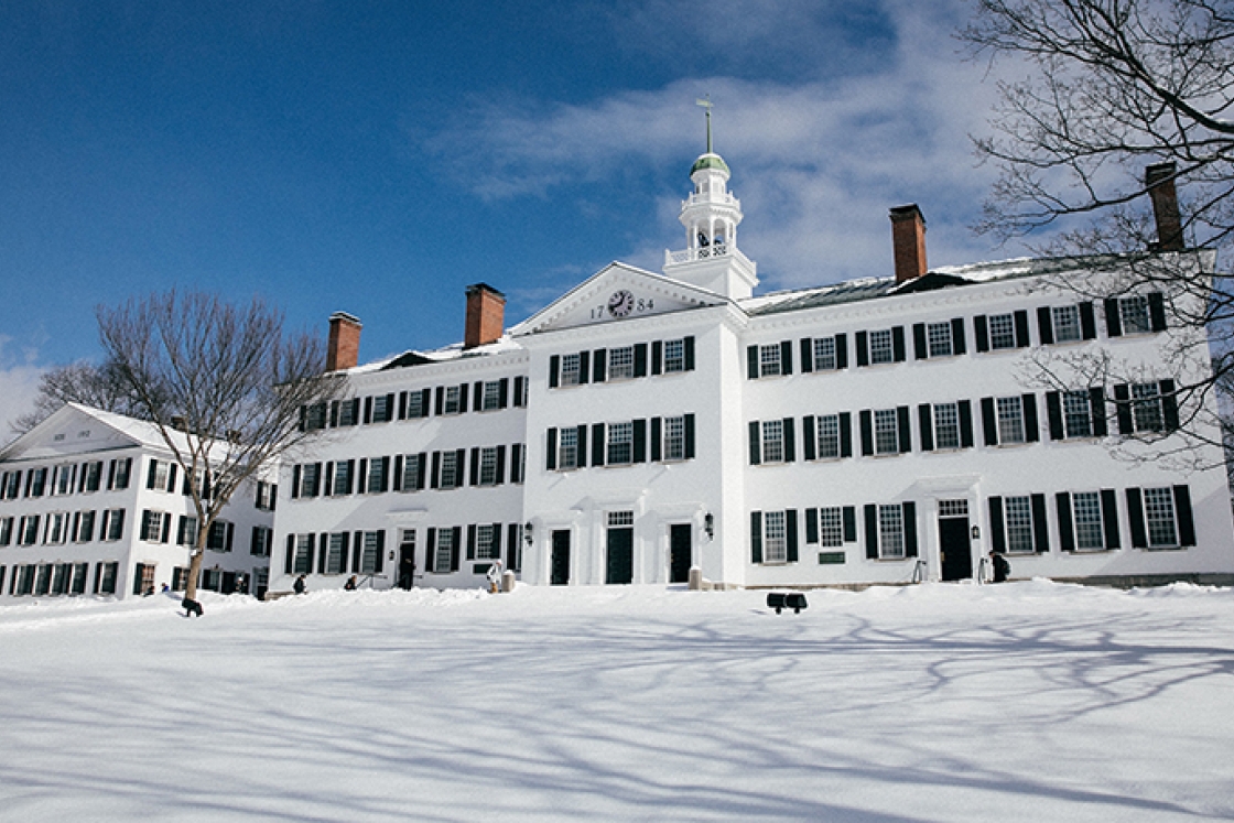 Dartmouth Hall Winter Scene