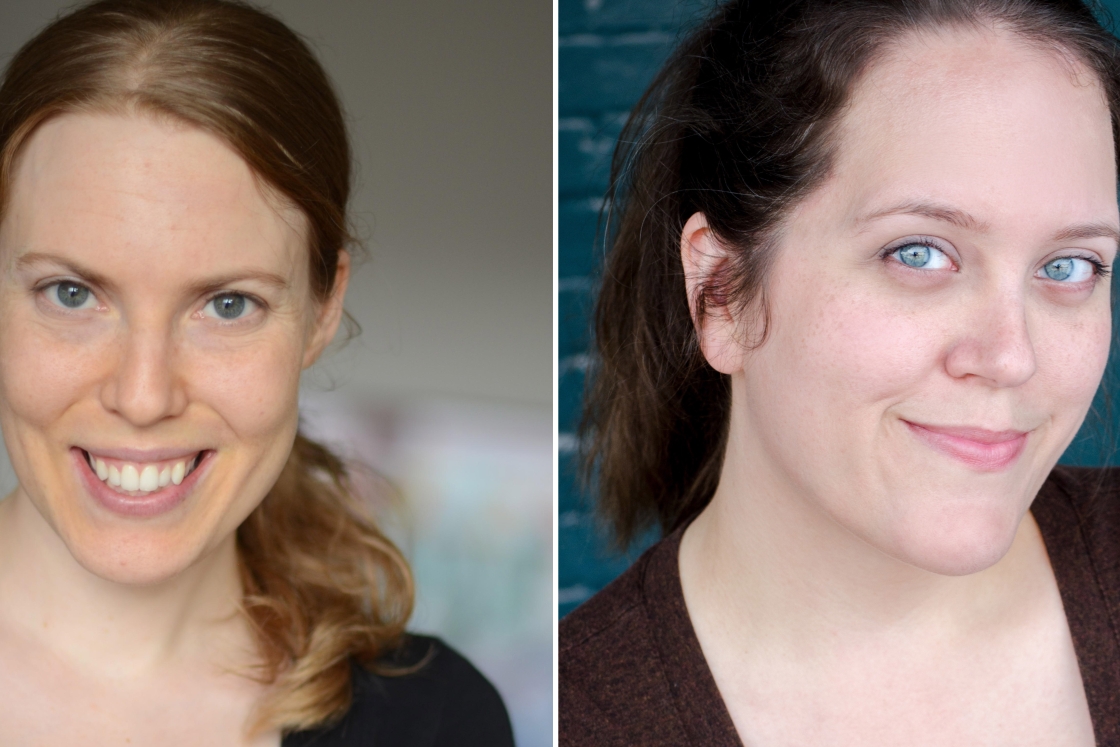 Winners of this year's Neukom Institute speculative fiction playwriting contest are: first-place winner Deborah Yarchun, left, and second-prize winner Elizabeth Keel.
