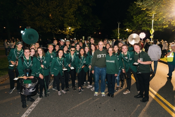 Phil Halnon '77 join the Dartmouth homecoming celebration