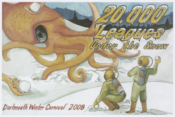 20,000 leagues under the snow carnival poster
