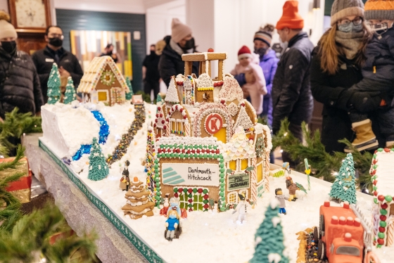 Gingerbread house version of town of Hanover