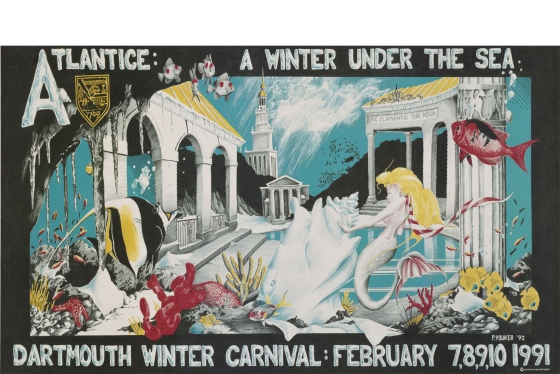 1991 Dartmouth College Winter Carnival poster