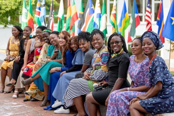 Some of the 2018 Mandela Washington Fellows at Dartmouth