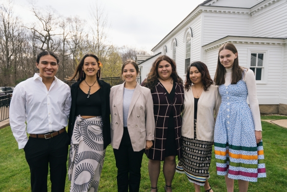 Members of the executive board of Native Americans at Dartmouth.
