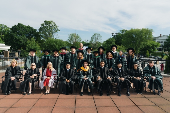 Dartmouth Board of Trustees and honorands at commencement 2022