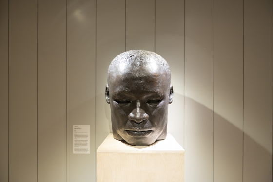 Bronze bust of Martin Luther King jr.