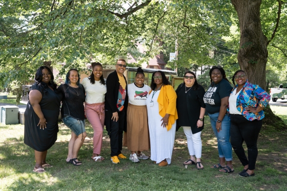 Dartmouth community members pose for photo on Juneteenth