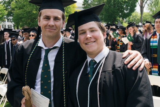Students celebrate the Dartmouth 2023 Commencement
